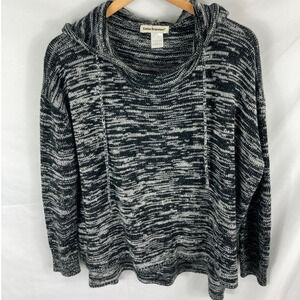 Cotton Emporium Knit Hooded Sweater Size Small